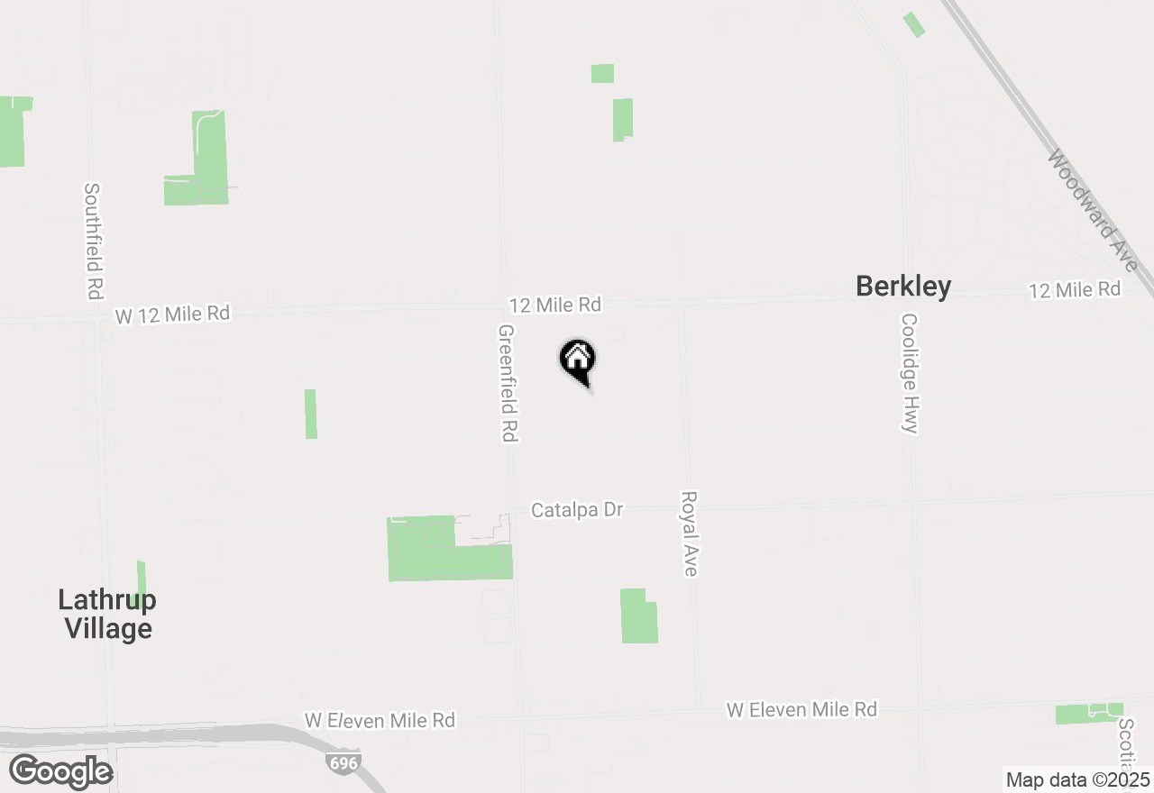 Map of 3047 Cummings Avenue, Berkley, MI 48072