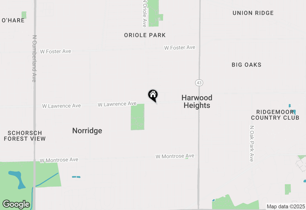 Map of 7525 W Lawrence Avenue #505, Harwood Heights, IL 60706
