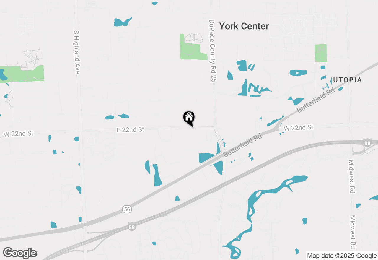 Map of 845 E 22nd Street #B105, Lombard, IL 60148