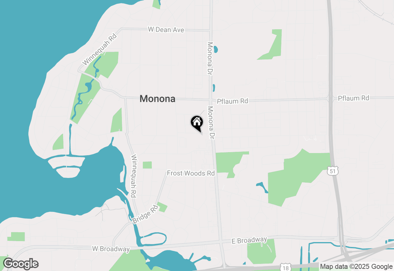 Map of 204 Panther Trail, Monona, WI 53716