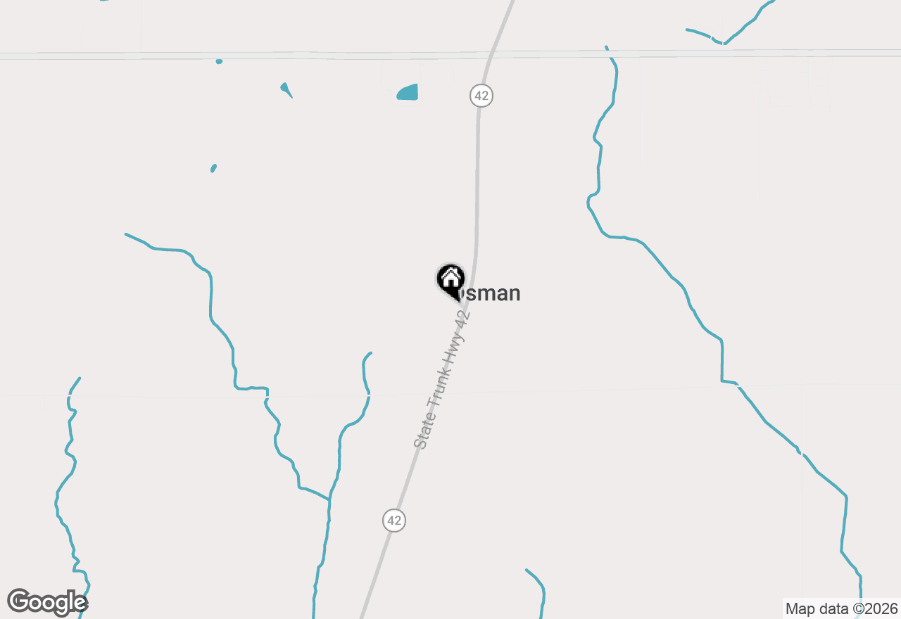 Map of 10724 State Highway 42, Newton, WI 53063