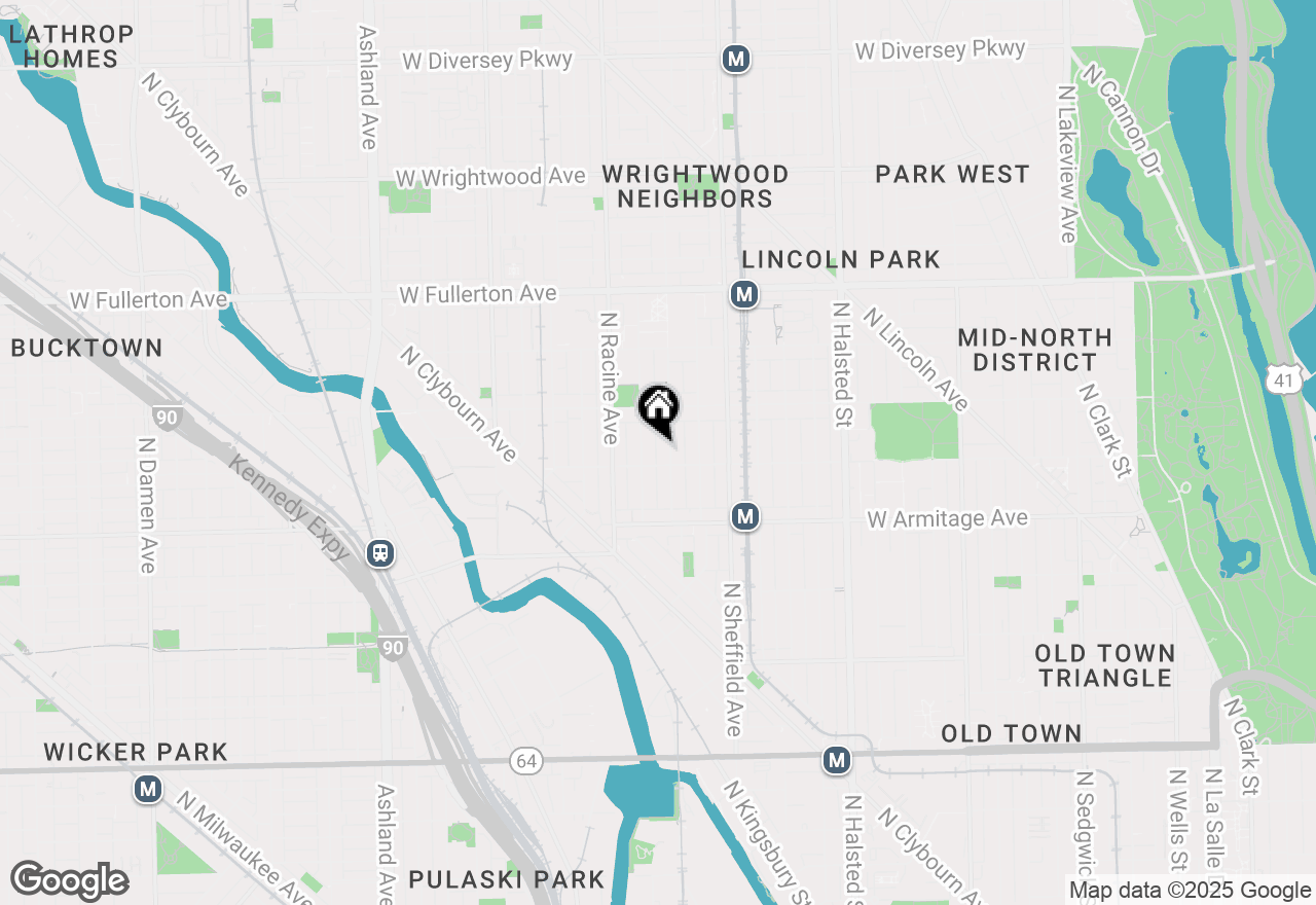 Map of 2106 N Seminary Avenue #2, Chicago, IL 60614