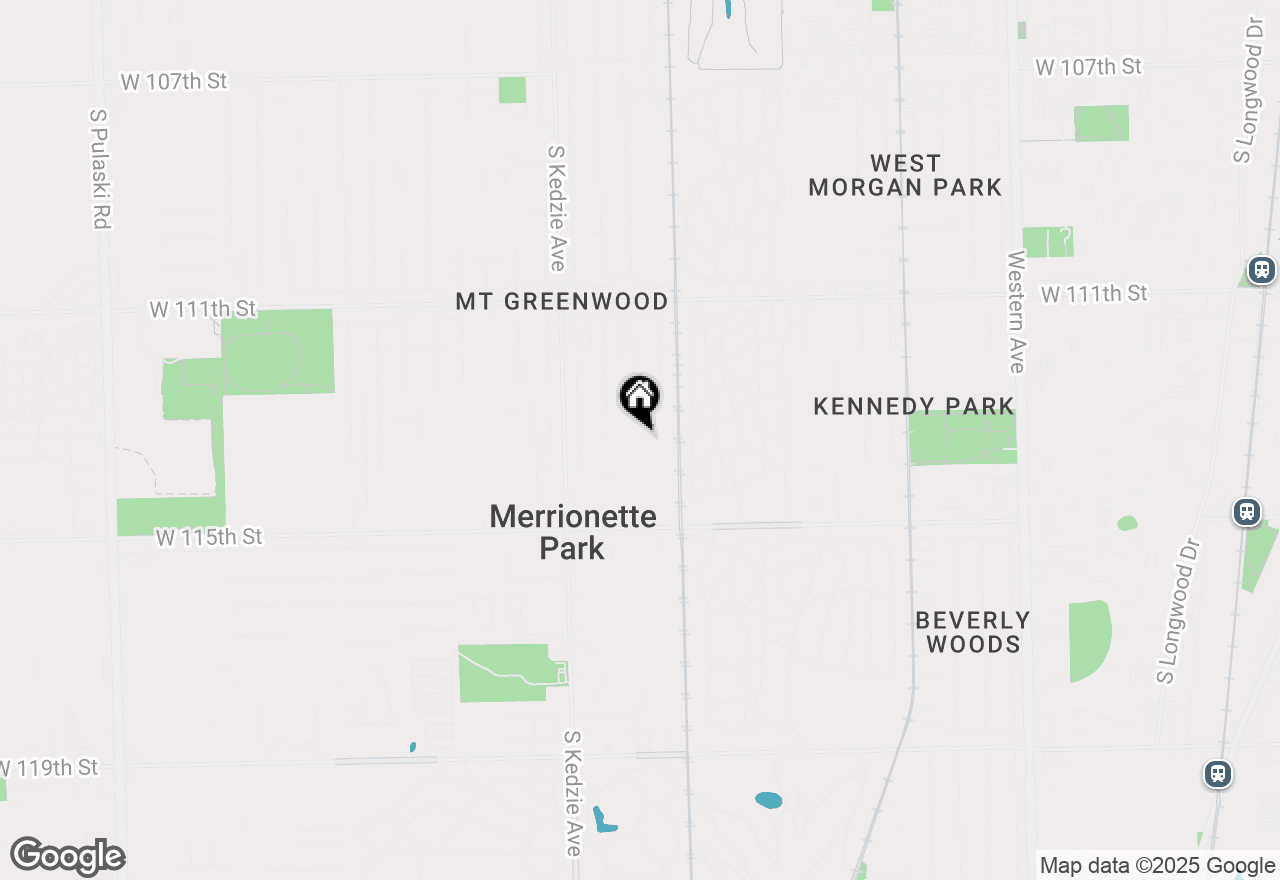 Map of 3041 W 113th Place, Merrionette Park, IL 60803