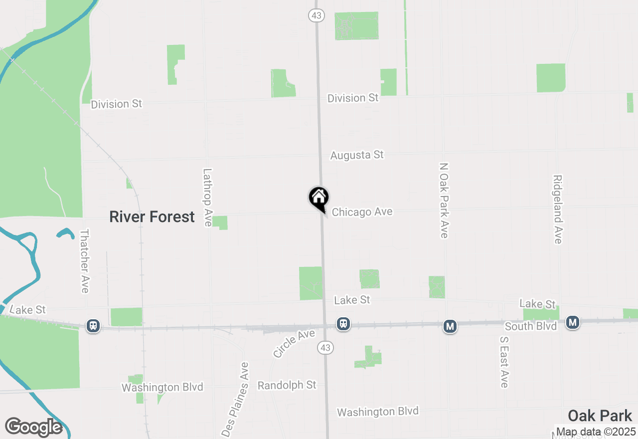 Map of 7200 Oak Avenue #4NE, River Forest, IL 60305