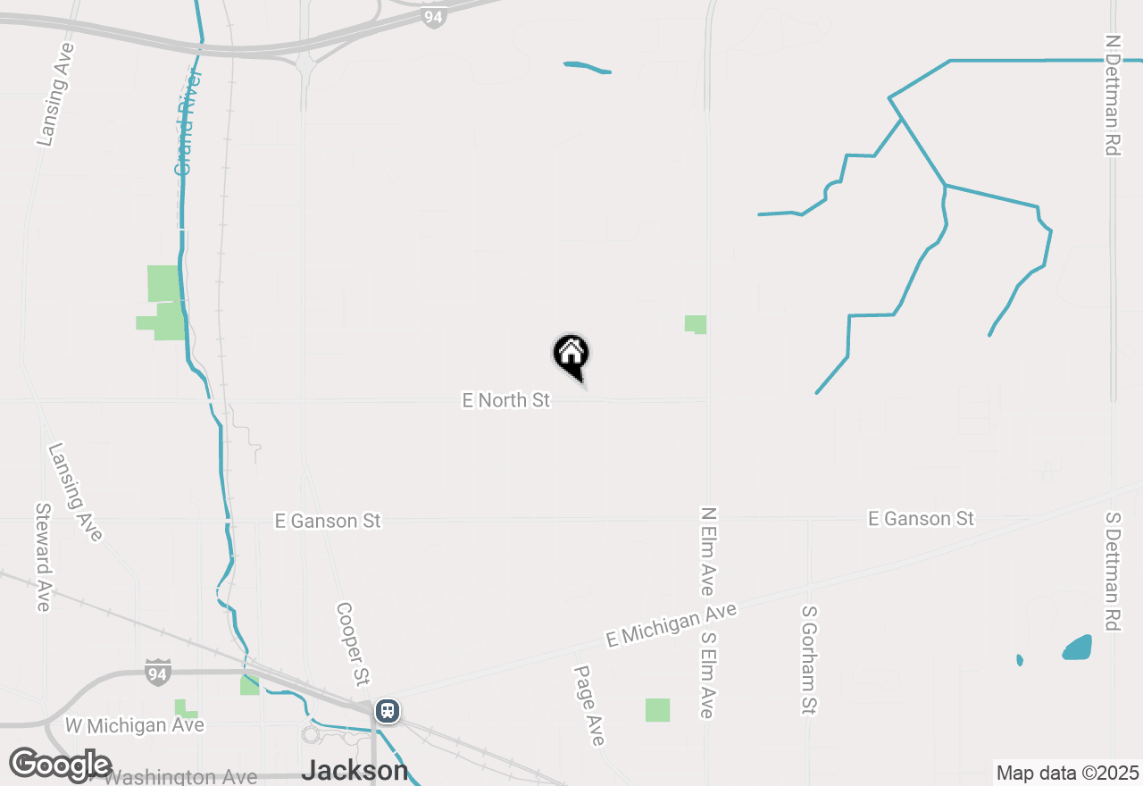 Map of 1110 E North Street, Jackson, MI 49202