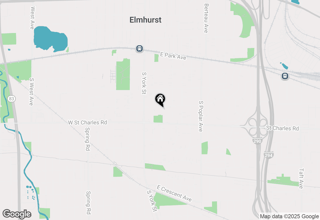 Map of 292 S Arlington Avenue, Elmhurst, IL 60126