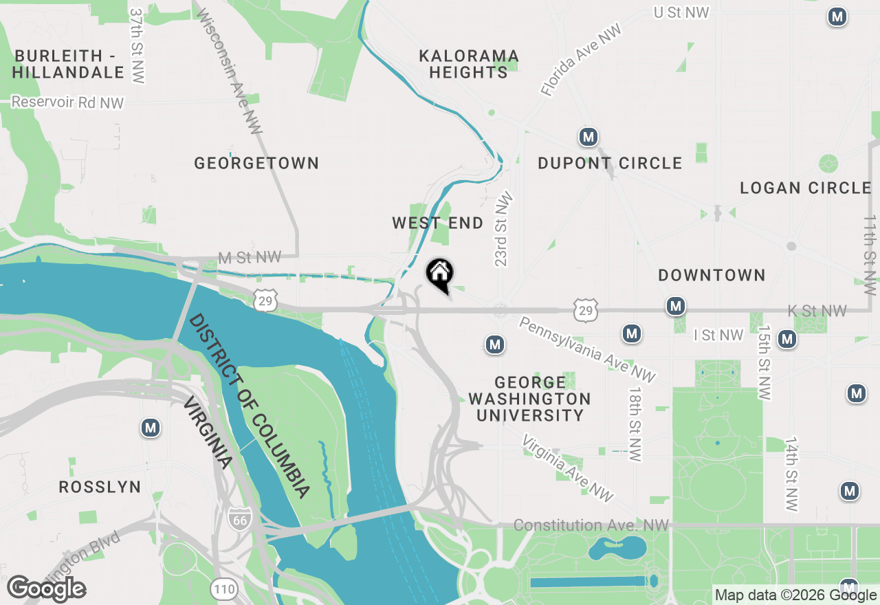 Map of 2515 K Street Nw #407, Washington, DC 20037