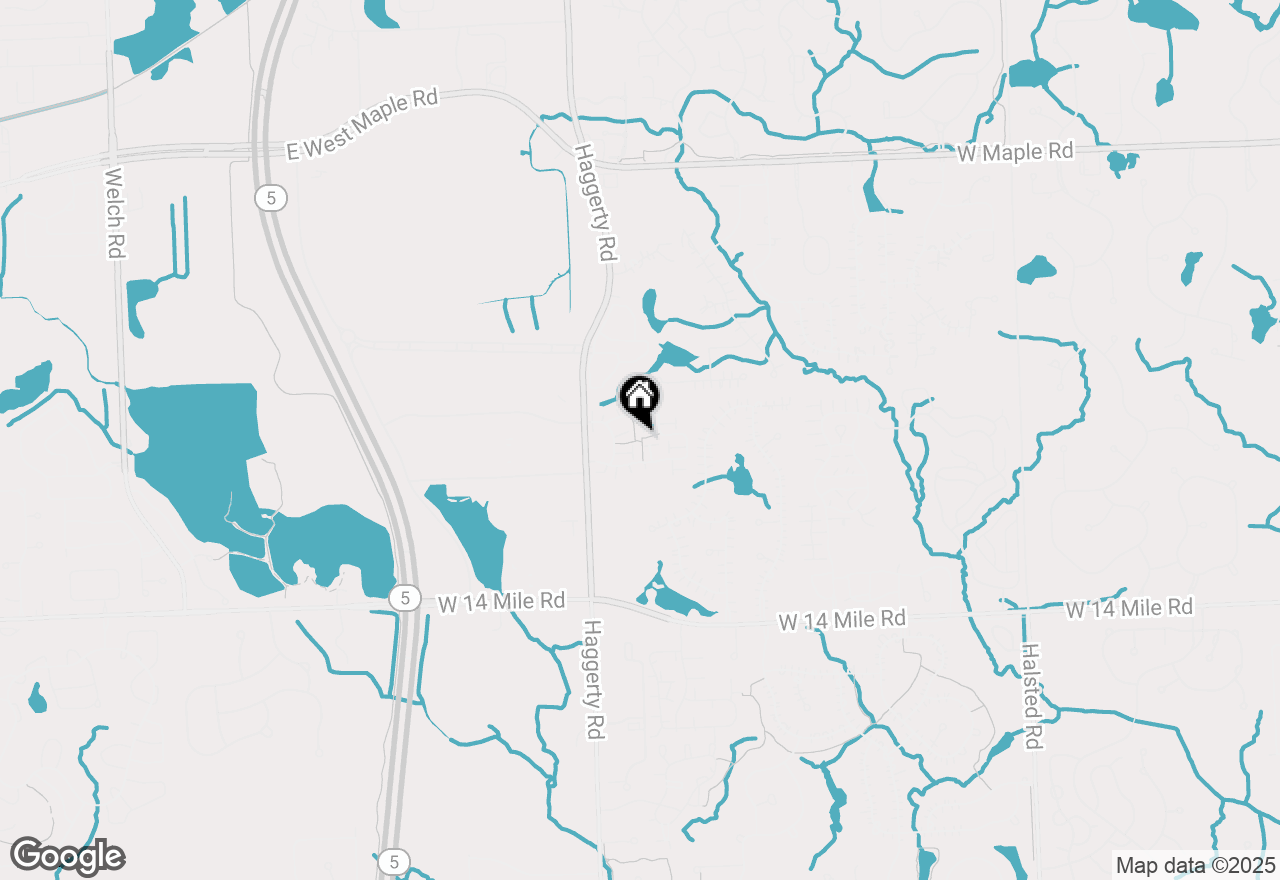 Map of 7104 Clements, West Bloomfield, MI 48322