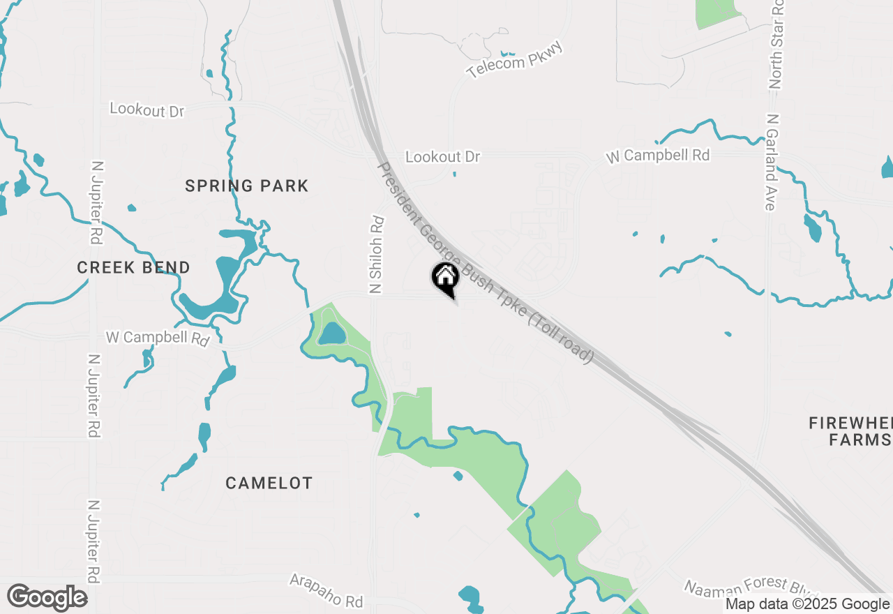 Map of 6607 Eagle Nest Drive, Garland, TX 75044