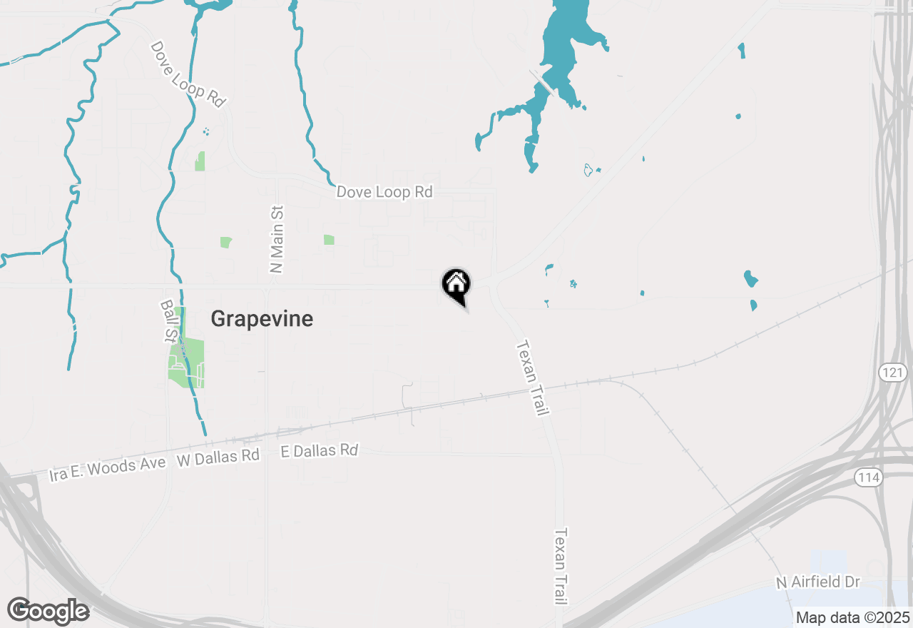 Map of 854 E Wall Street, Grapevine, TX 76051