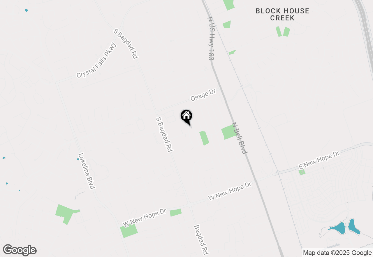 Map of 2507 Byfield Dr, Cedar Park, TX 78613