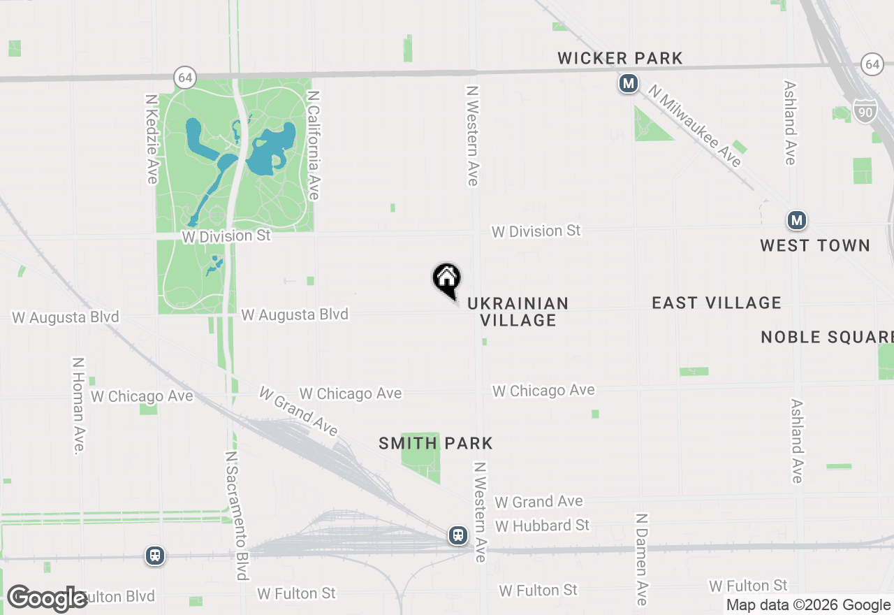 Map of 2446 W Augusta Boulevard #3, Chicago, IL 60622