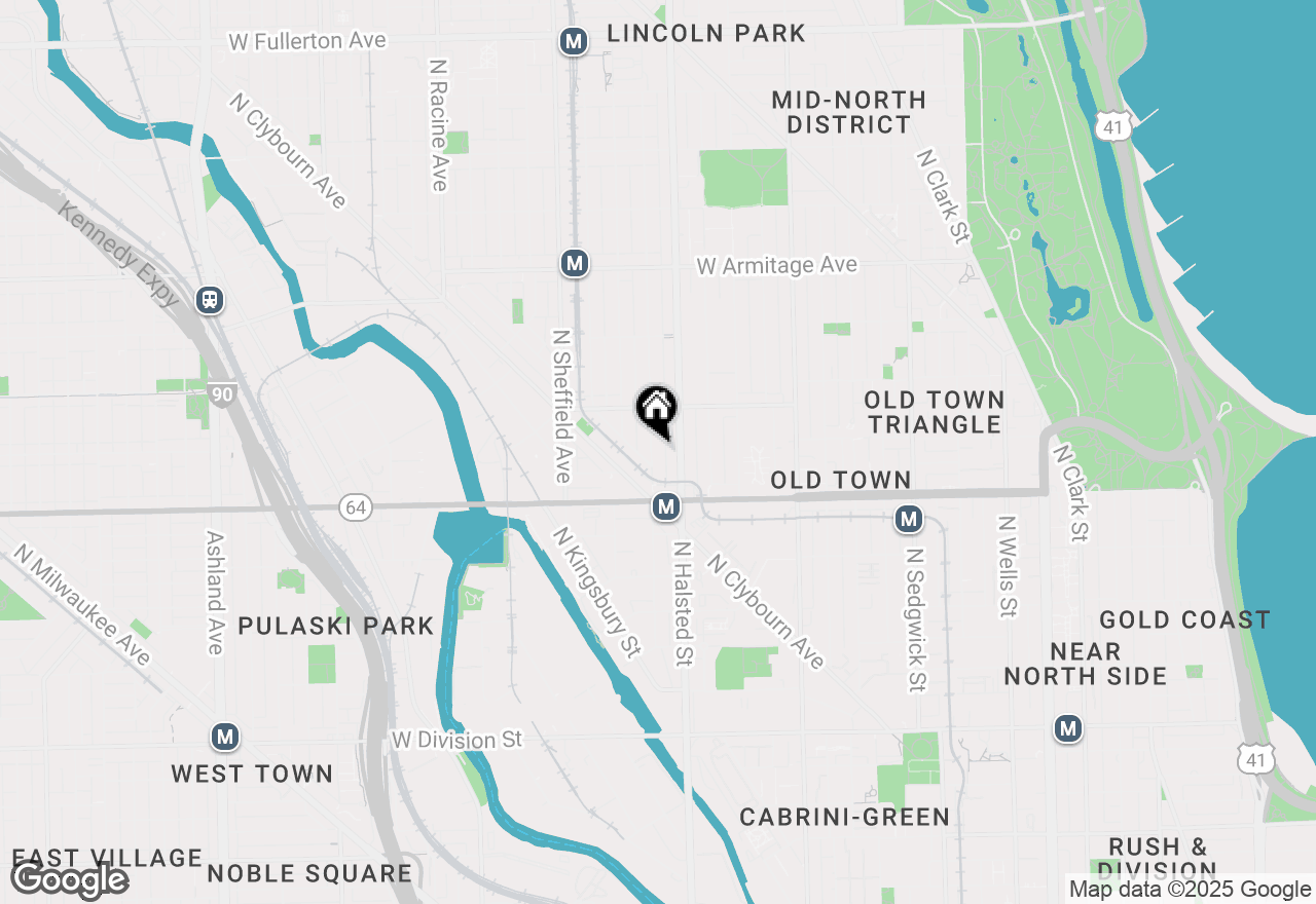 Map of 1651 N Dayton Street #303, Chicago, IL 60614