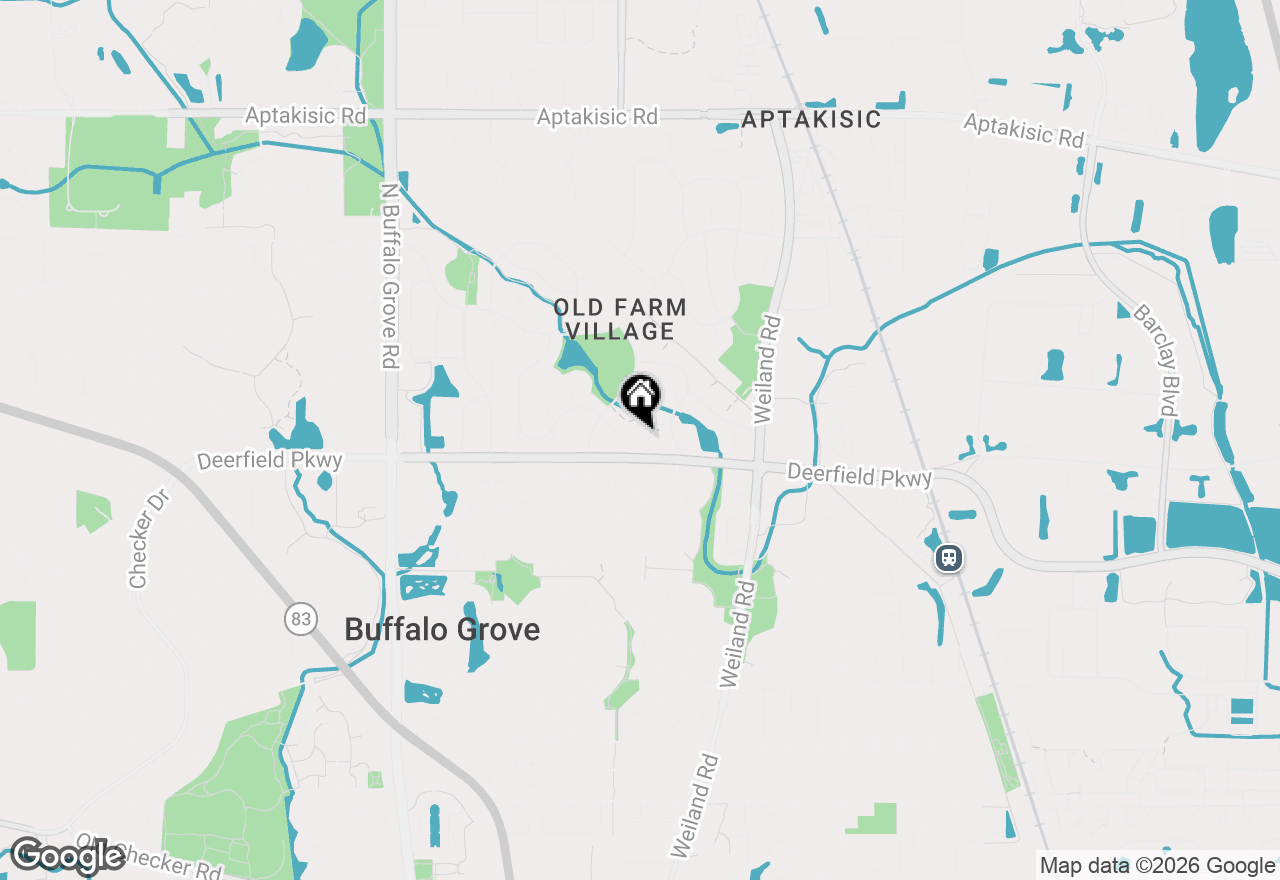 Map of 172 White Branch Court, Buffalo Grove, IL 60089
