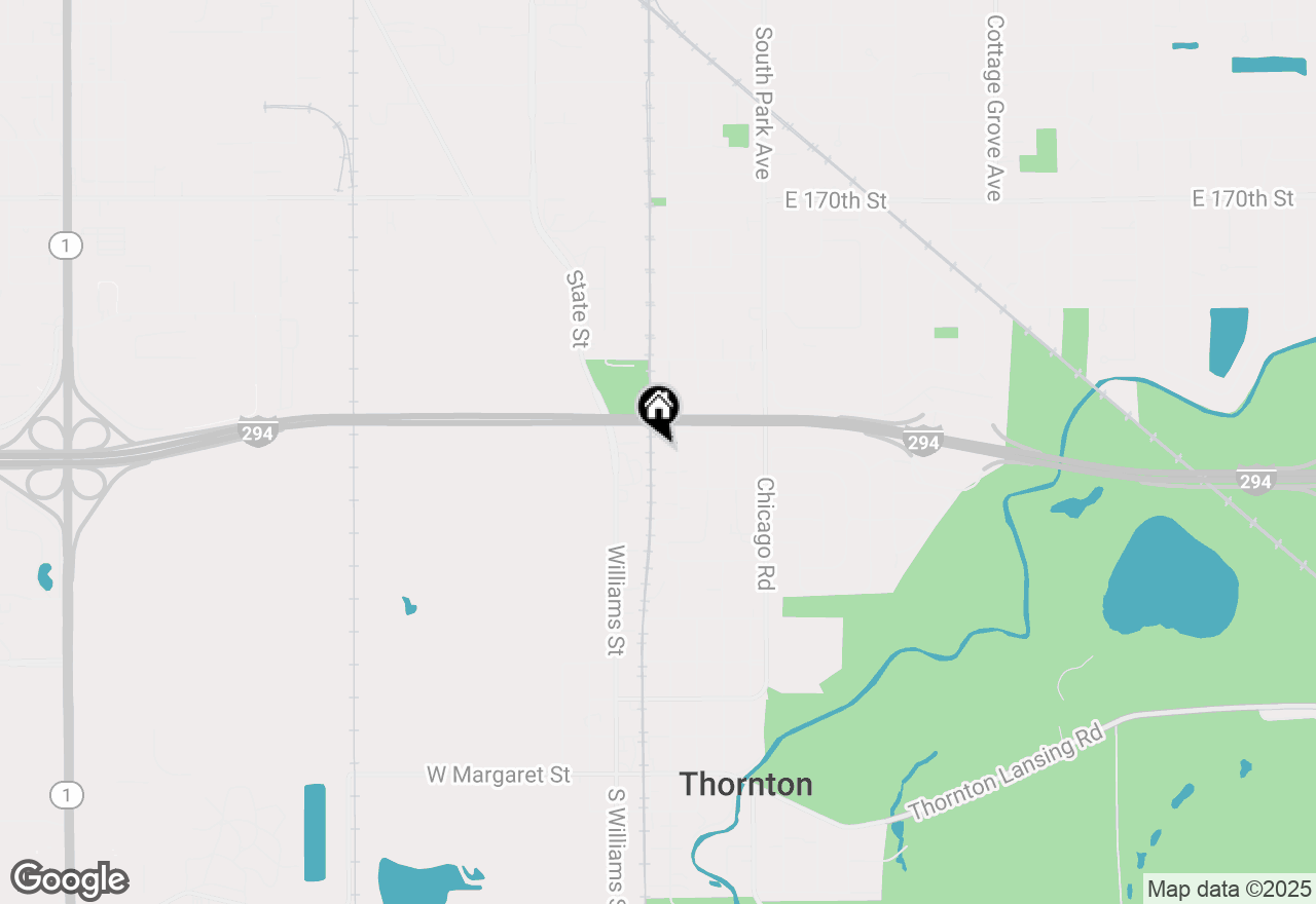 Map of 104 Anne Court, Thornton, IL 60476