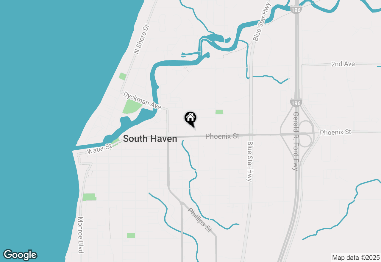 Map of 731 Phoenix Street, South Haven, MI 49090