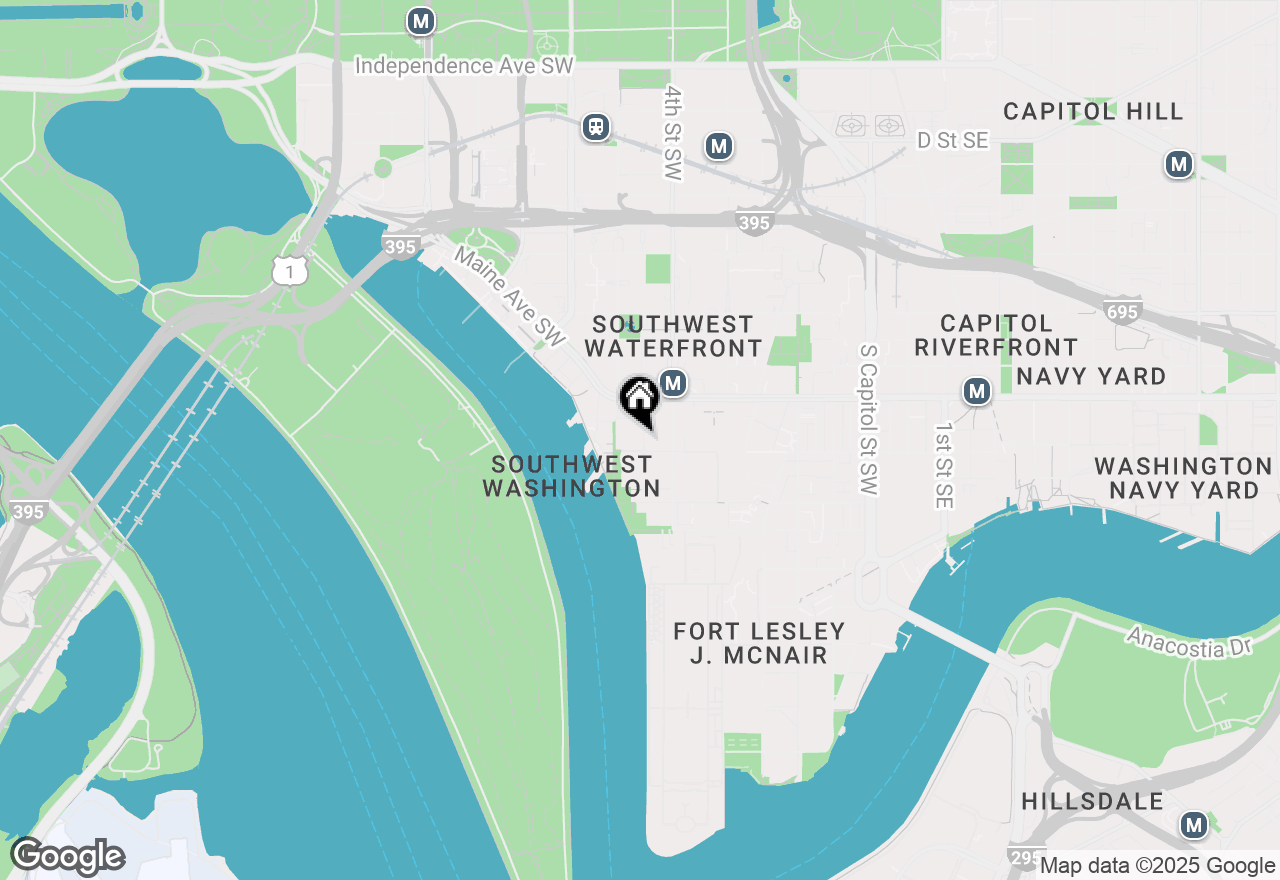 Map of 429 N Street Sw #S-510, Washington, DC 20024