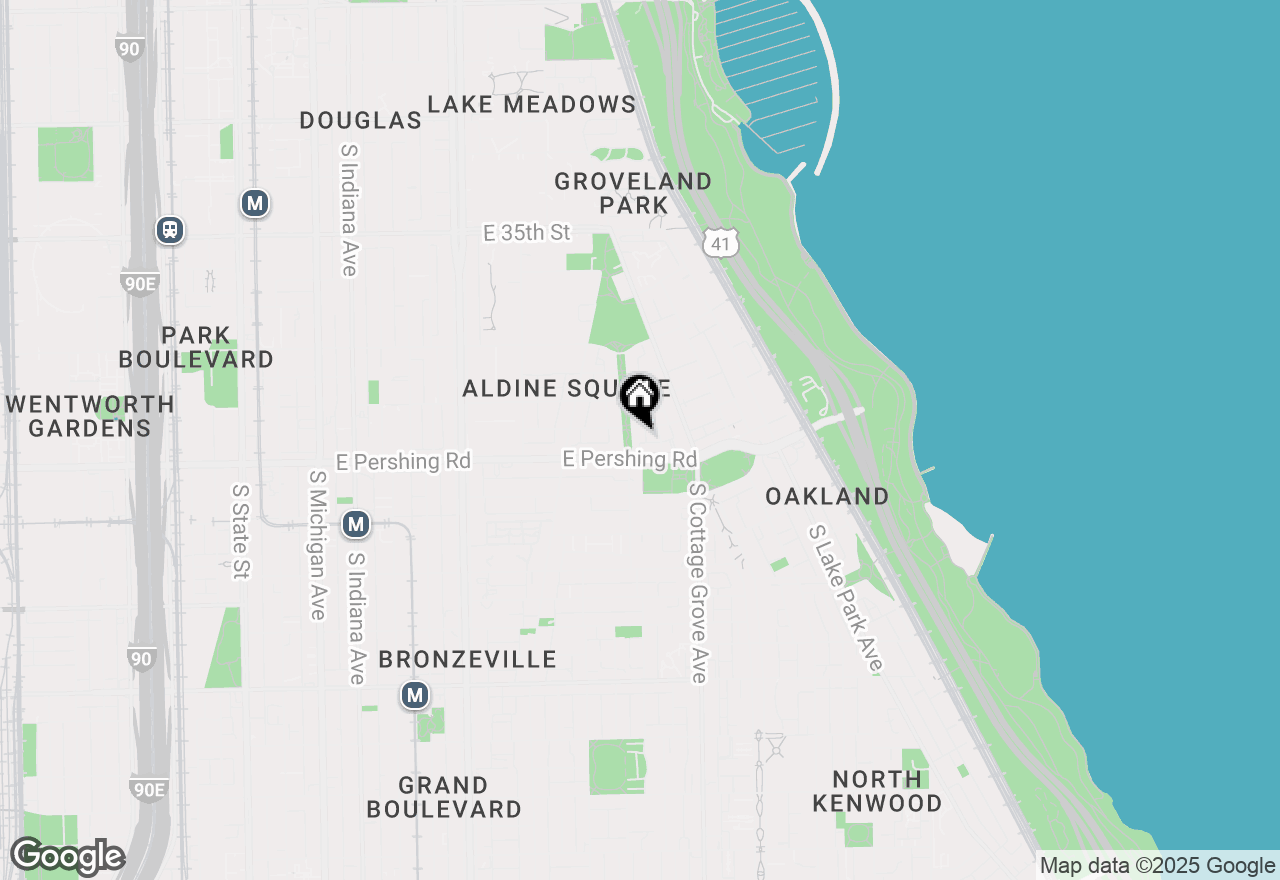 Map of 3843 S Langley Avenue #2S, Chicago, IL 60653