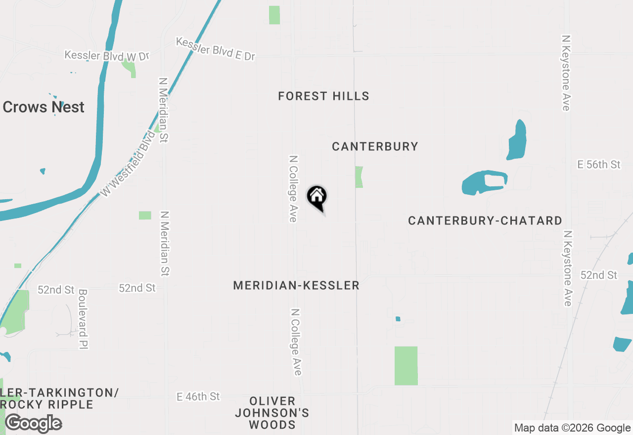 Map of 5409 Carrollton Avenue, Indianapolis, IN 46220