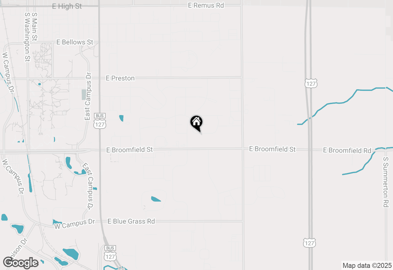 Map of 1684 Heritage Way, Mt Pleasant, MI 48858