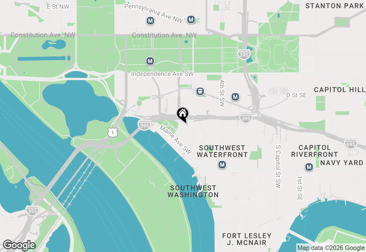 Map of 815 G Street Sw, Washington, DC 20024