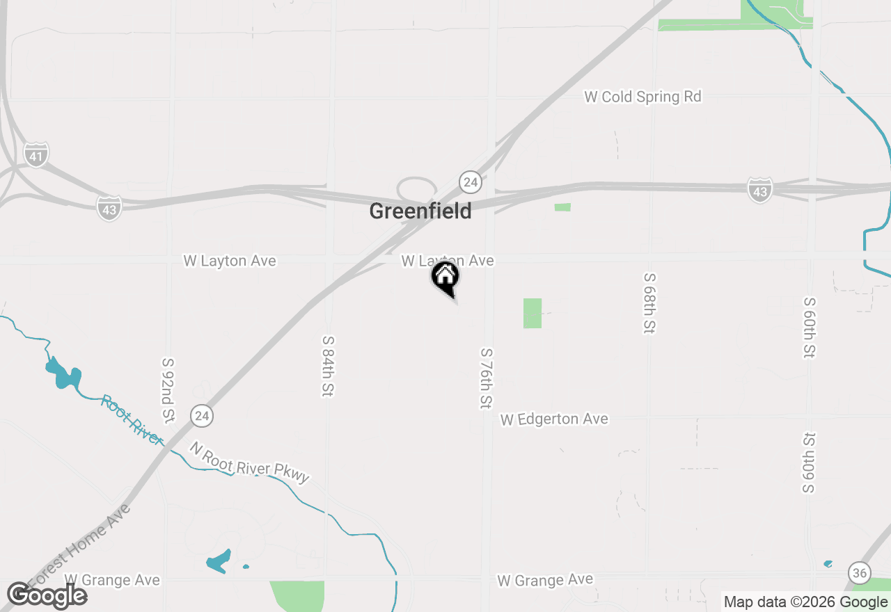 Map of 7820 W Barnard Ave, Greenfield, WI 53220