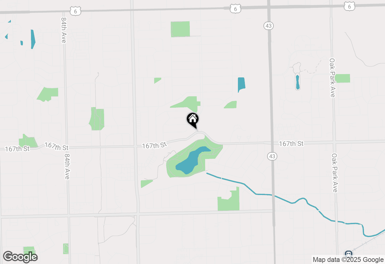 Map of 16632 76th Avenue, Tinley Park, IL 60477