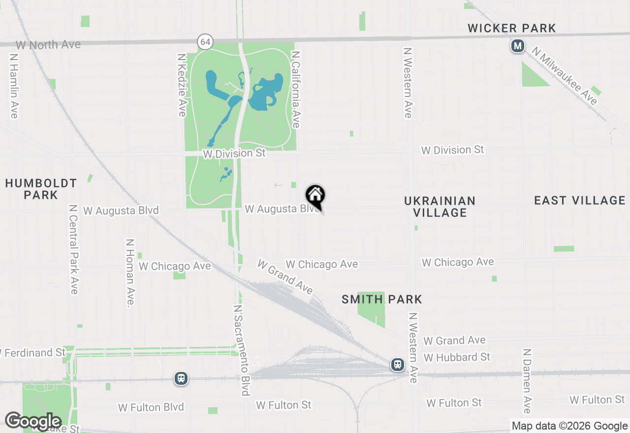 Map of 943 N Fairfield Avenue, Chicago, IL 60622