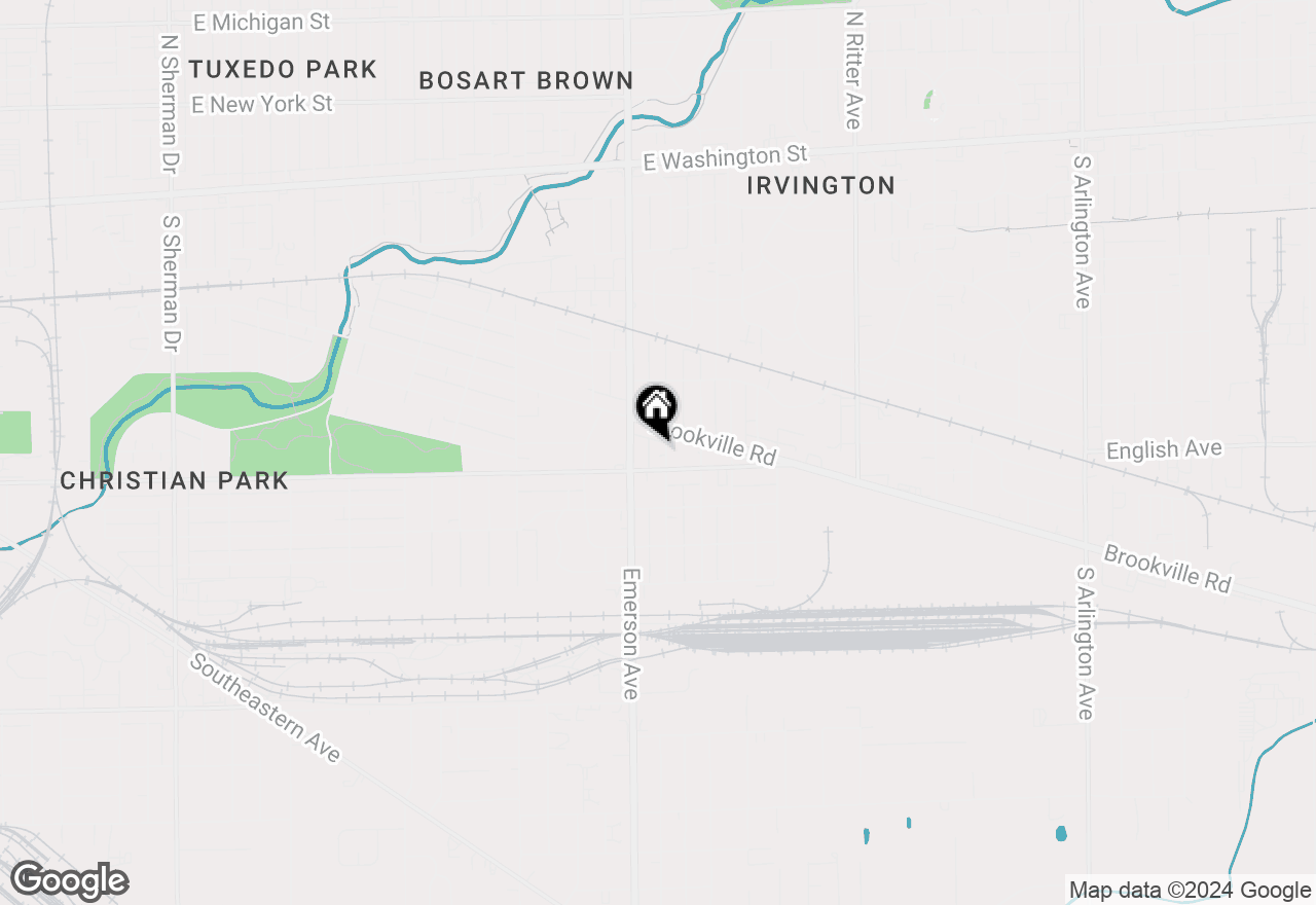 Map of 446 S Grand Avenue, Indianapolis, IN 46219