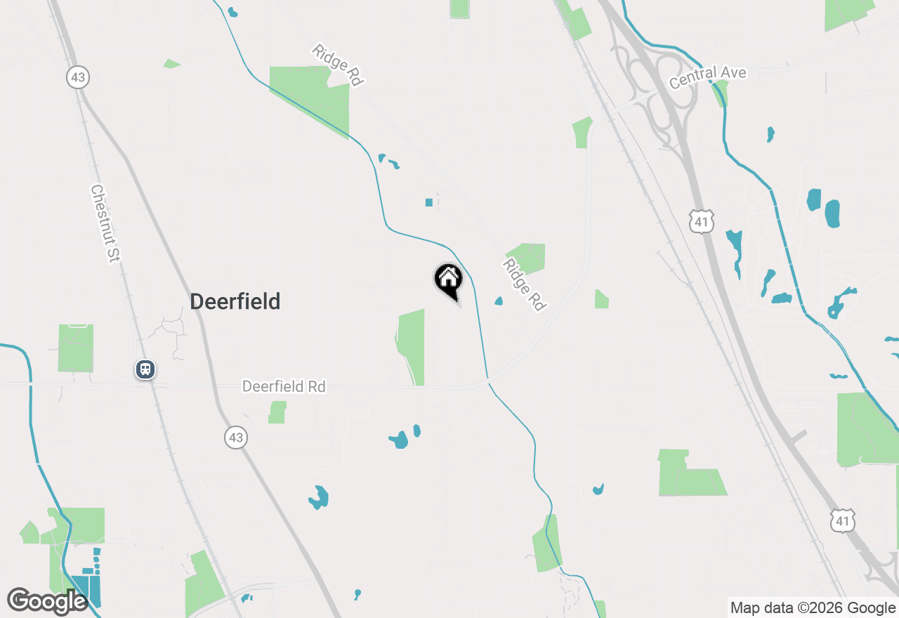 Map of 990 Heather Road, Deerfield, IL 60015