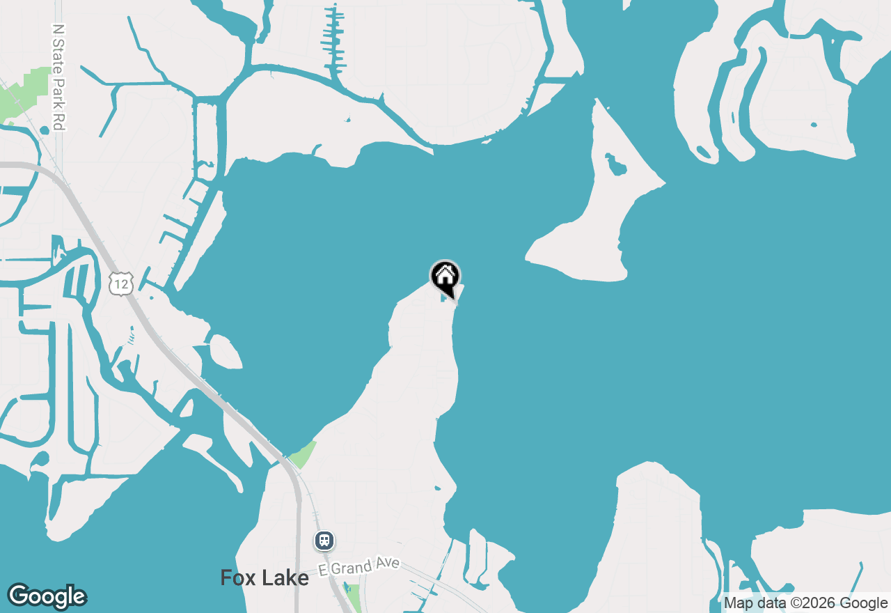 Map of 102 Lakeview Avenue, Fox Lake, IL 60020