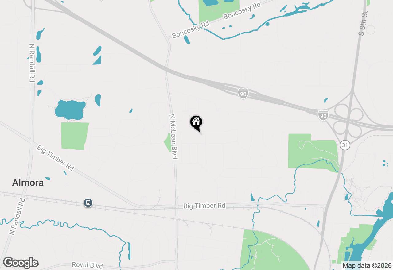 Map of 1215 Forest Drive, Elgin, IL 60123