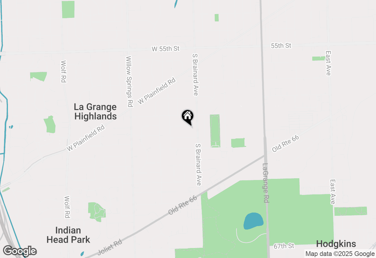 Map of 903 Lincoln Lane, La Grange Highlands, IL 60525