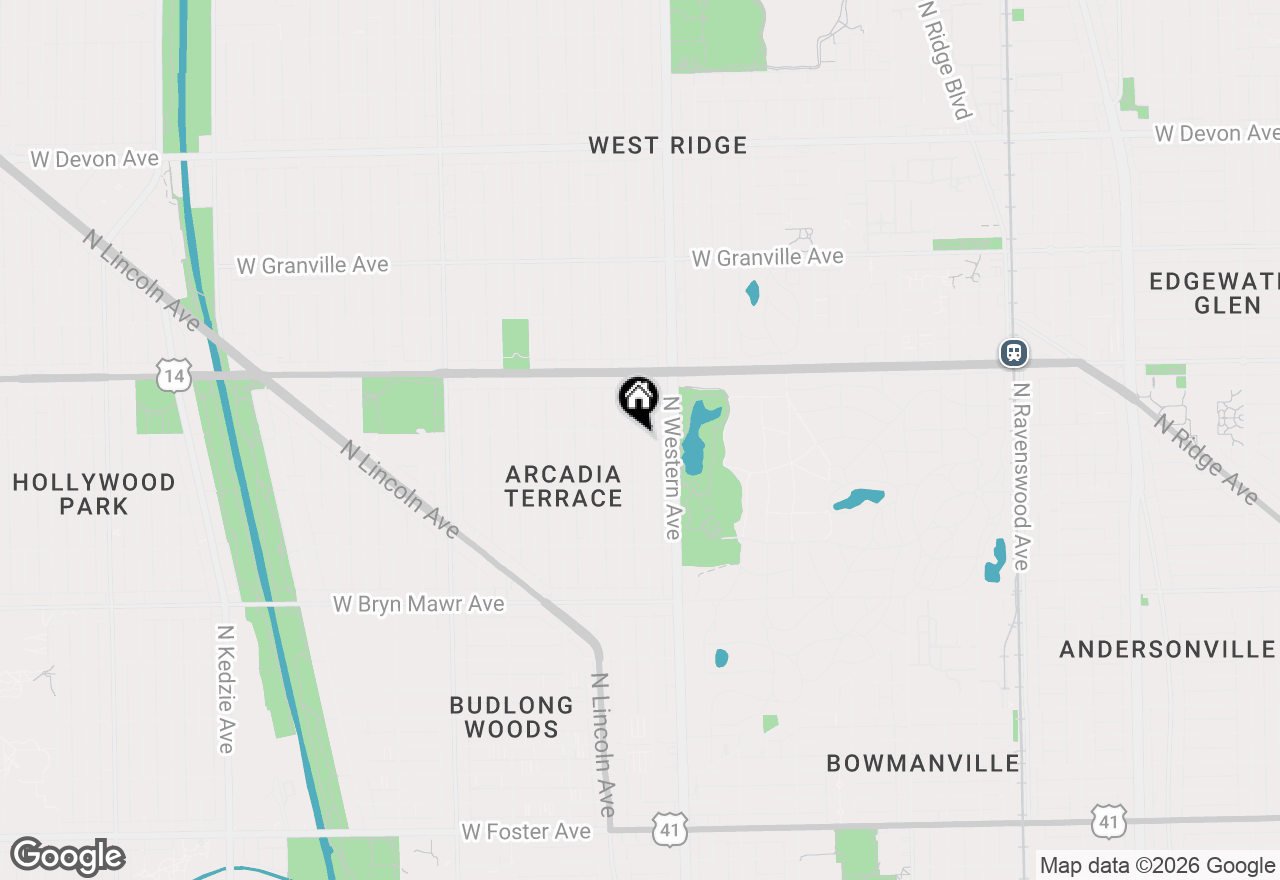 Map of 5852 N Artesian Avenue #1, Chicago, IL 60659