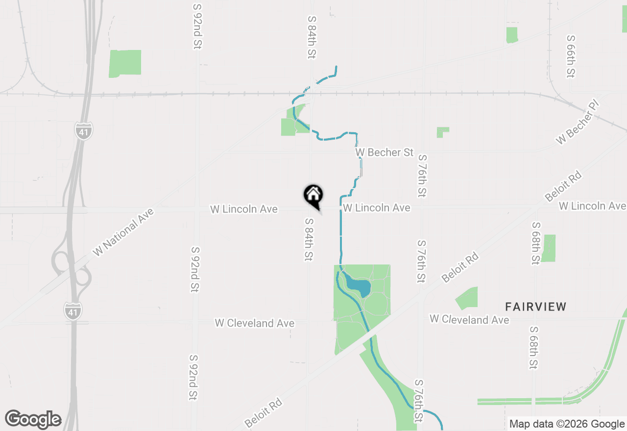 Map of 2316 S 84th St, West Allis, WI 53227