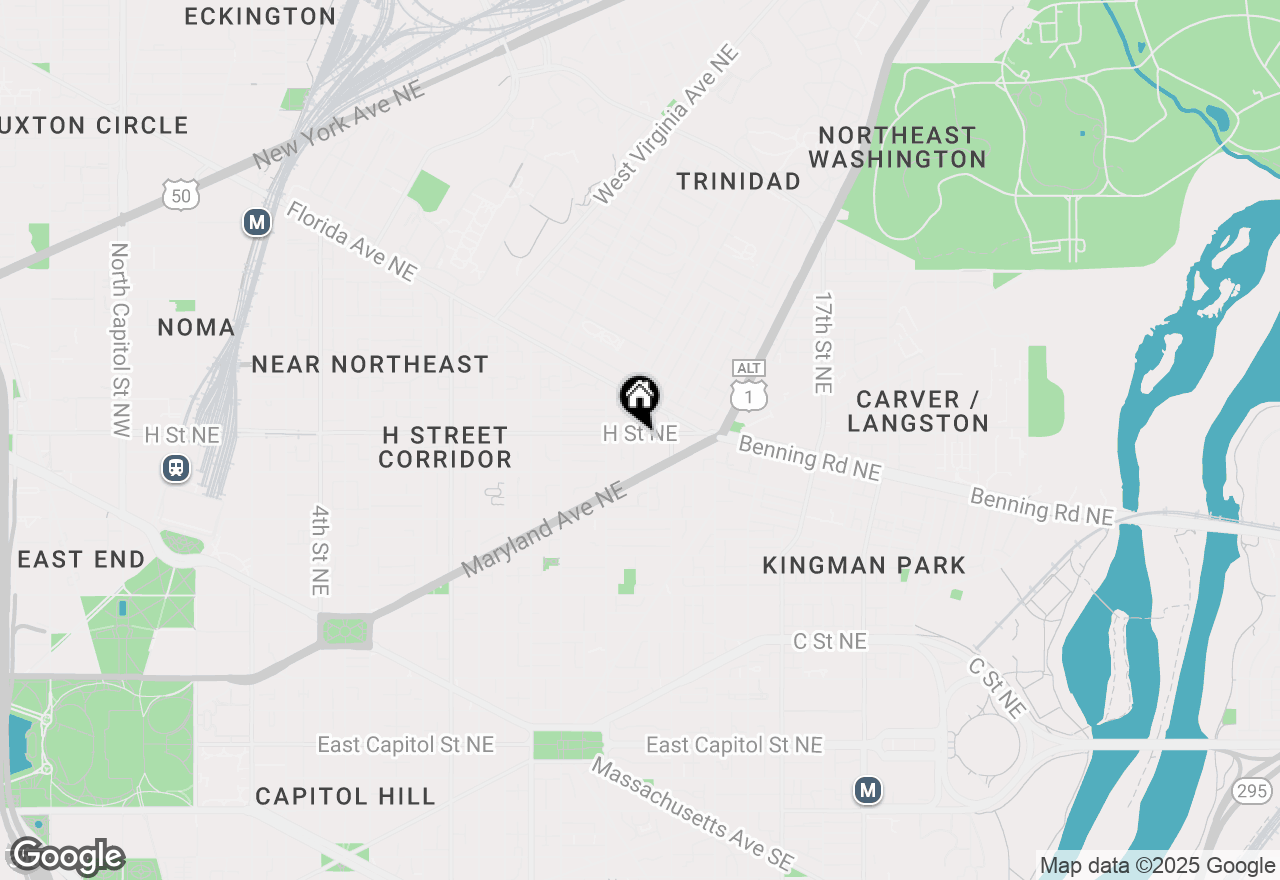 Map of 1341 H Street Ne #3B, Washington, DC 20002