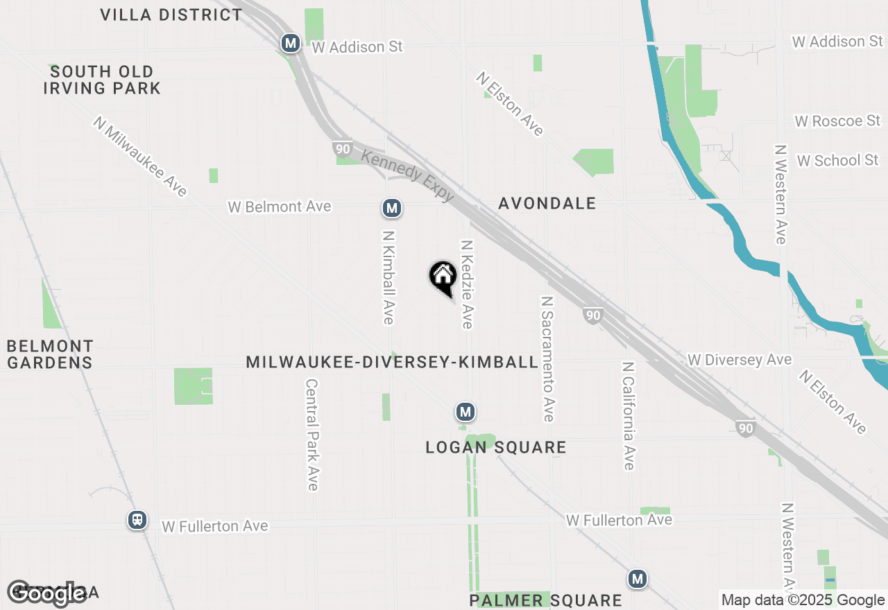 Map of 2922 N Sawyer Avenue, Chicago, IL 60618