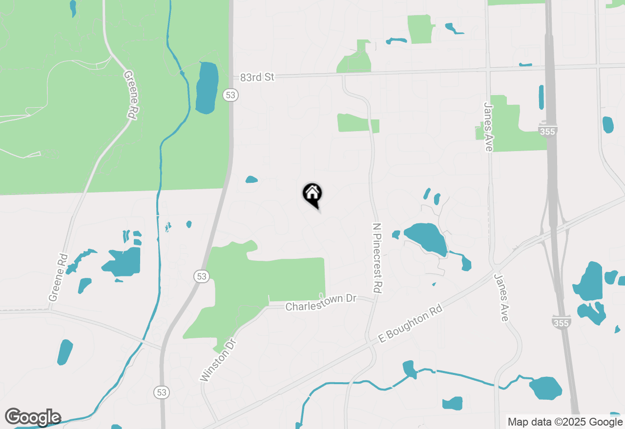 Map of 405 Cambridge Way, Bolingbrook, IL 60440