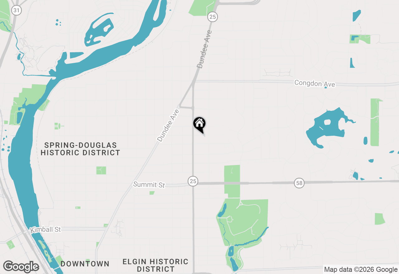 Map of 621 Lincoln Avenue, Elgin, IL 60120