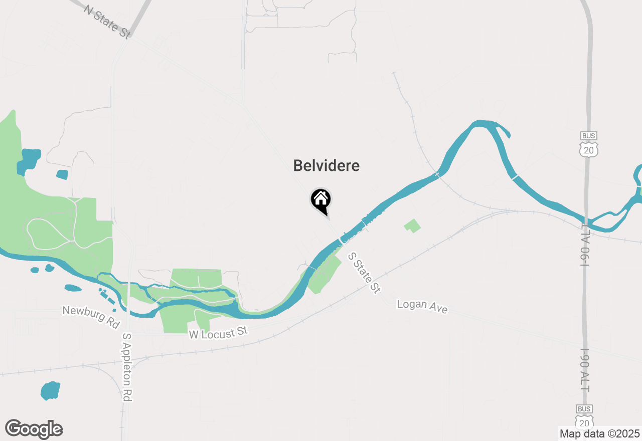 Map of 204 N State Street, Belvidere, IL 61008