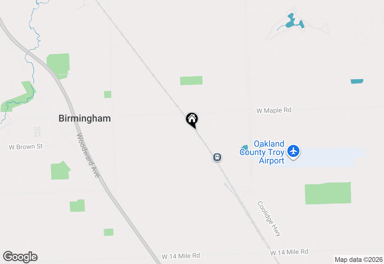Map of 2210 Attard Street, Birmingham, MI 48009