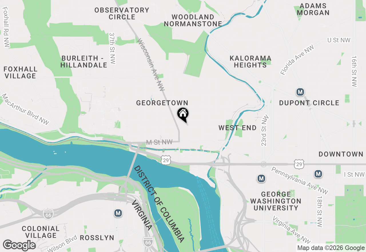 Map of 3127 N Street Nw, Washington, DC 20007