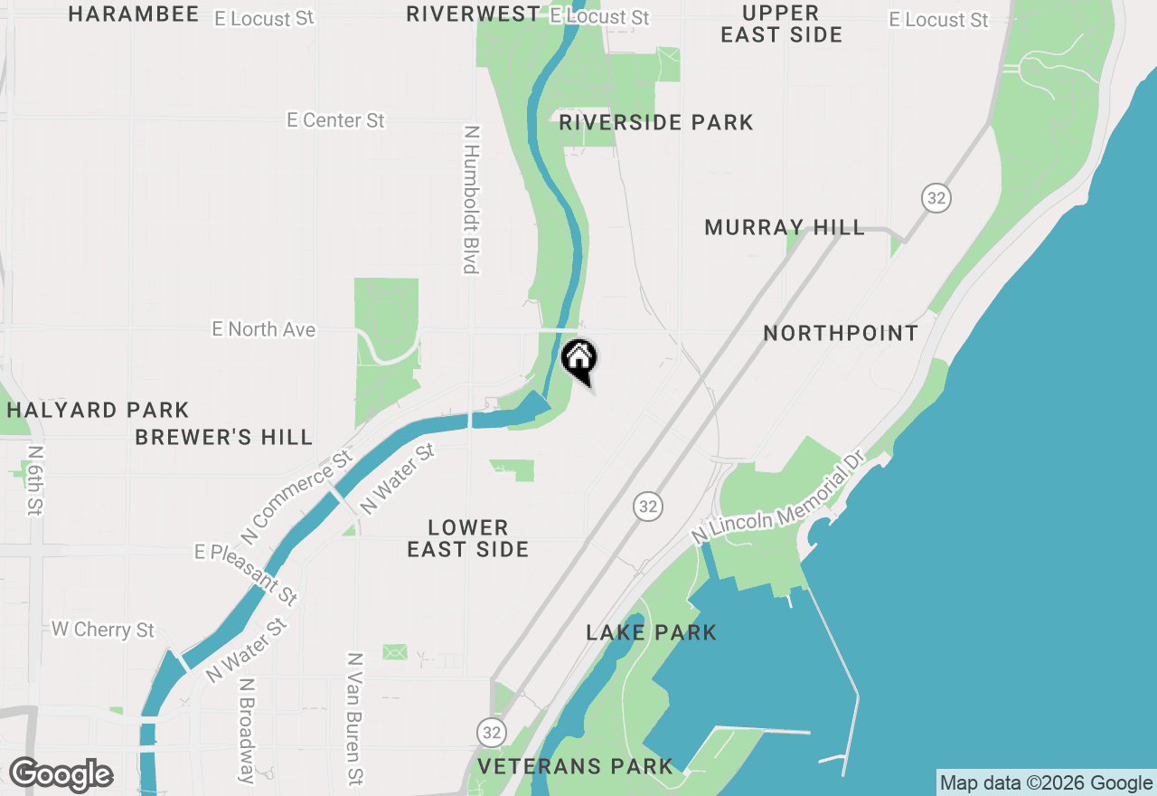 Map of 2033 N Cambridge Ave #1, Milwaukee, WI 53202