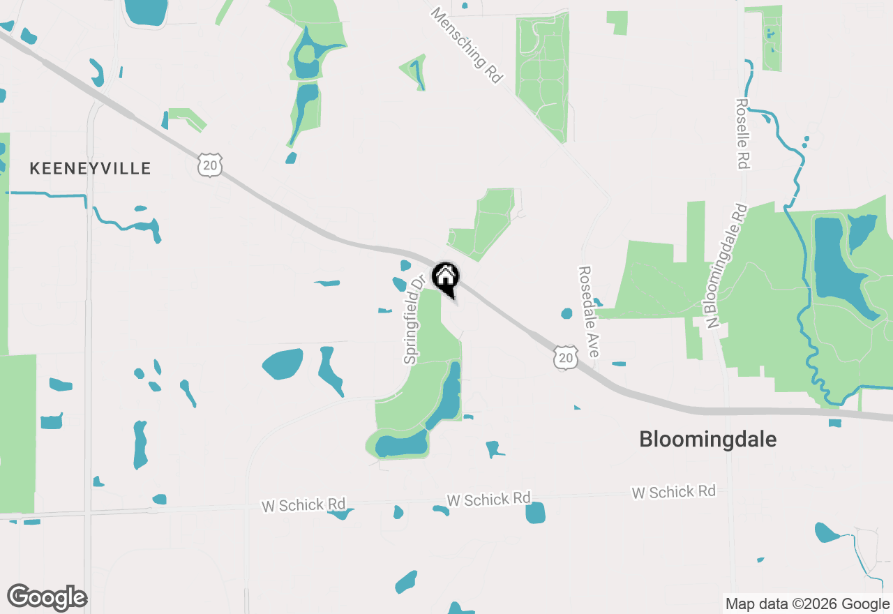 Map of 227 Wimbledon Place, Bloomingdale, IL 60108