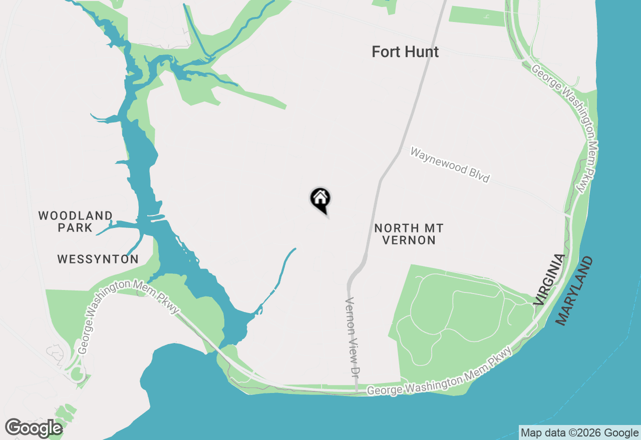 Map of 2002 Hoover Lane, Alexandria, VA 22308