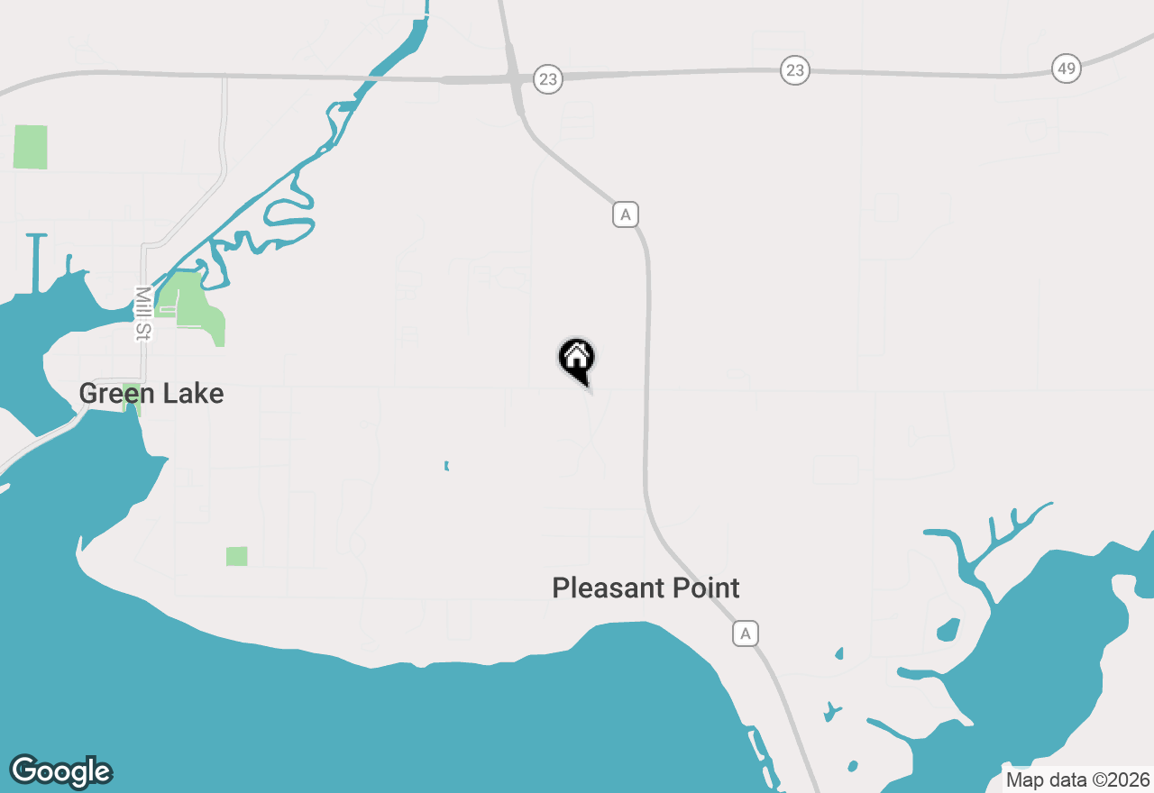 Map of 495 Meadowlark Ln W, Green Lake, WI 54941