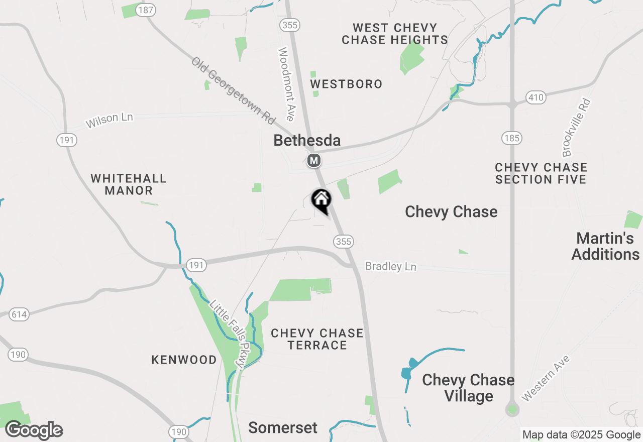 Map of 7111 Woodmont Avenue, Chevy Chase, MD 20815