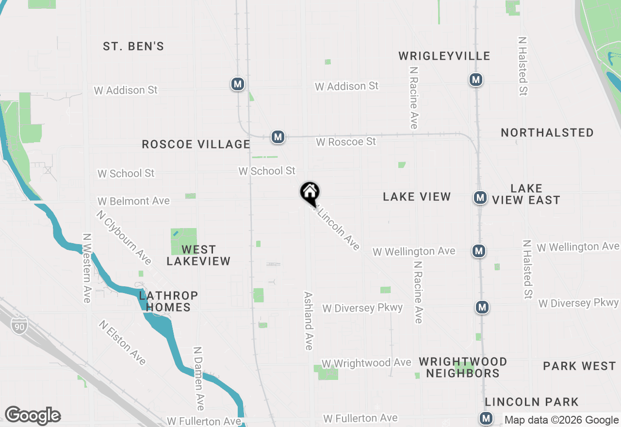 Map of 3127 N Ashland Avenue #C1, Chicago, IL 60657