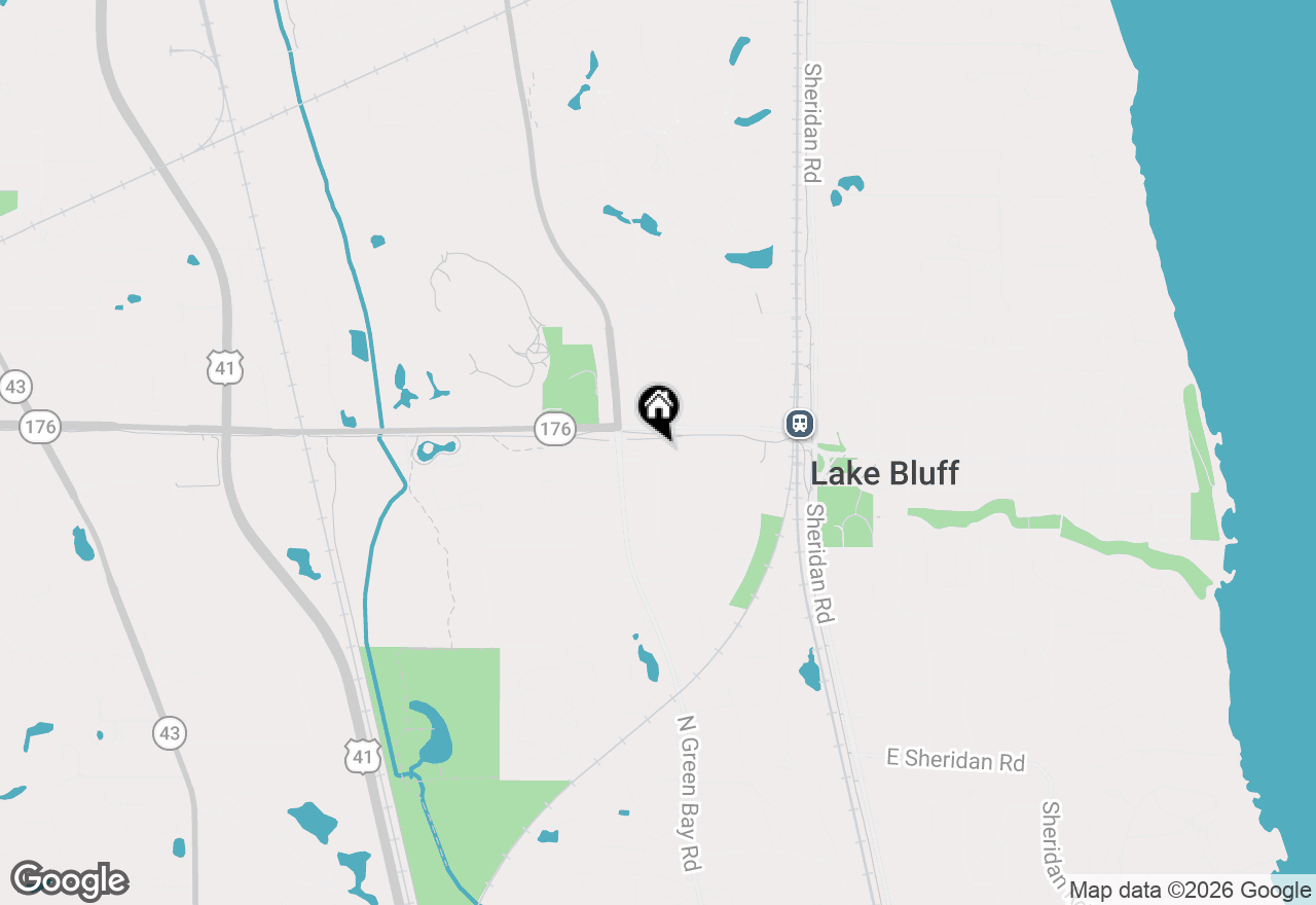 Map of 230 W Center Avenue, Lake Bluff, IL 60044