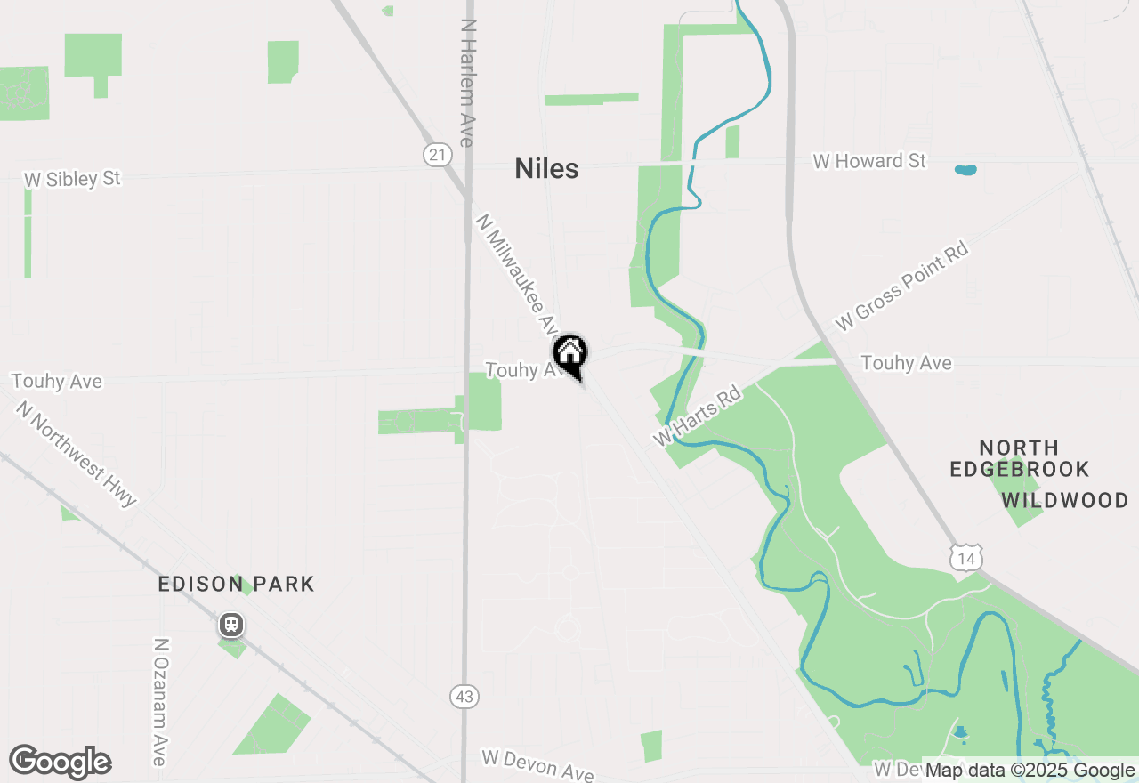 Map of 7011 W Touhy Avenue #506, Niles, IL 60714